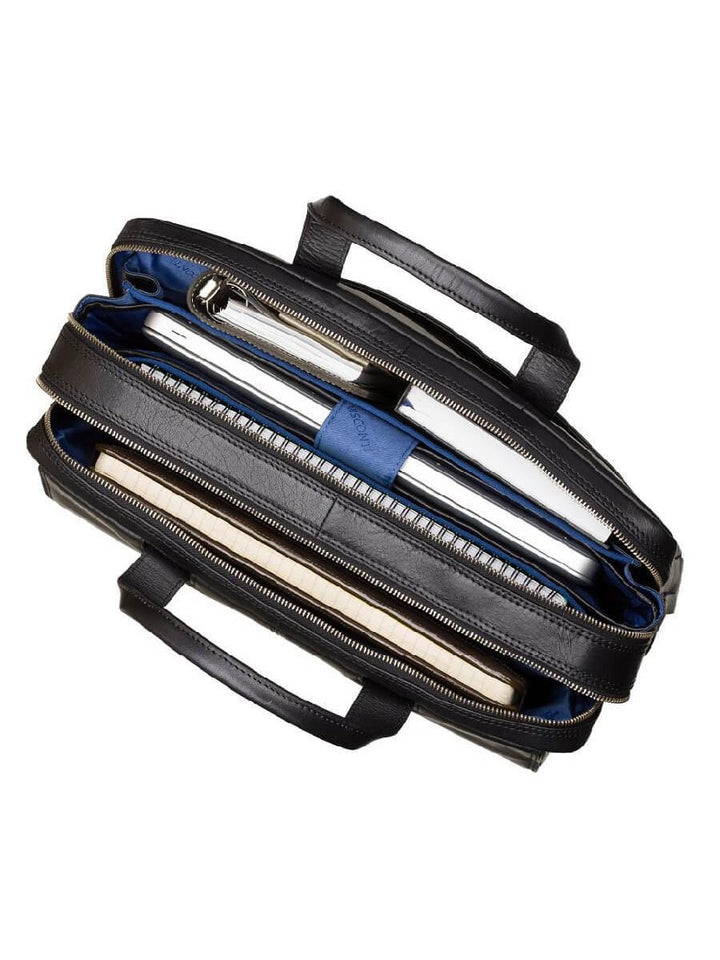 VISCONTI תיק עסקים ללפטופ דגם Anderson מעור - תיק התיקיםVISCONTIגברים