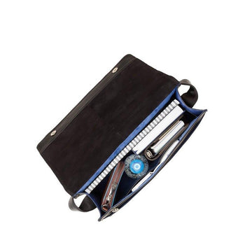 VISCONTI תיק צד עור מסנג'ר קלאסי דגם Carter ׁ - תיק התיקיםVISCONTIגברים