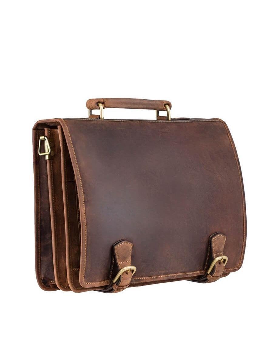 VISCONTI תיק עסקים גדול עם תאים מרובים מדגם HULK מעור - תיק התיקיםVISCONTIגברים