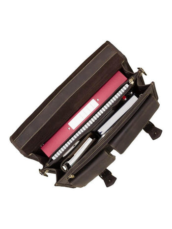 VISCONTI תיק עסקים גדול עם תאים מרובים מדגם HULK מעור - תיק התיקיםVISCONTIגברים