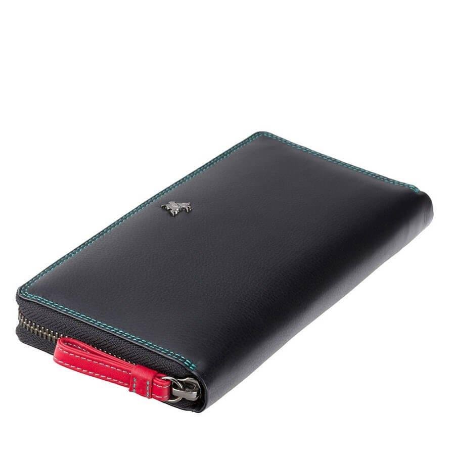 VISCONTI ארנק גדול עם רצועת סגירה צבעים מדגם Iris מבחר צבעים - תיק התיקיםVISCONTIנשים