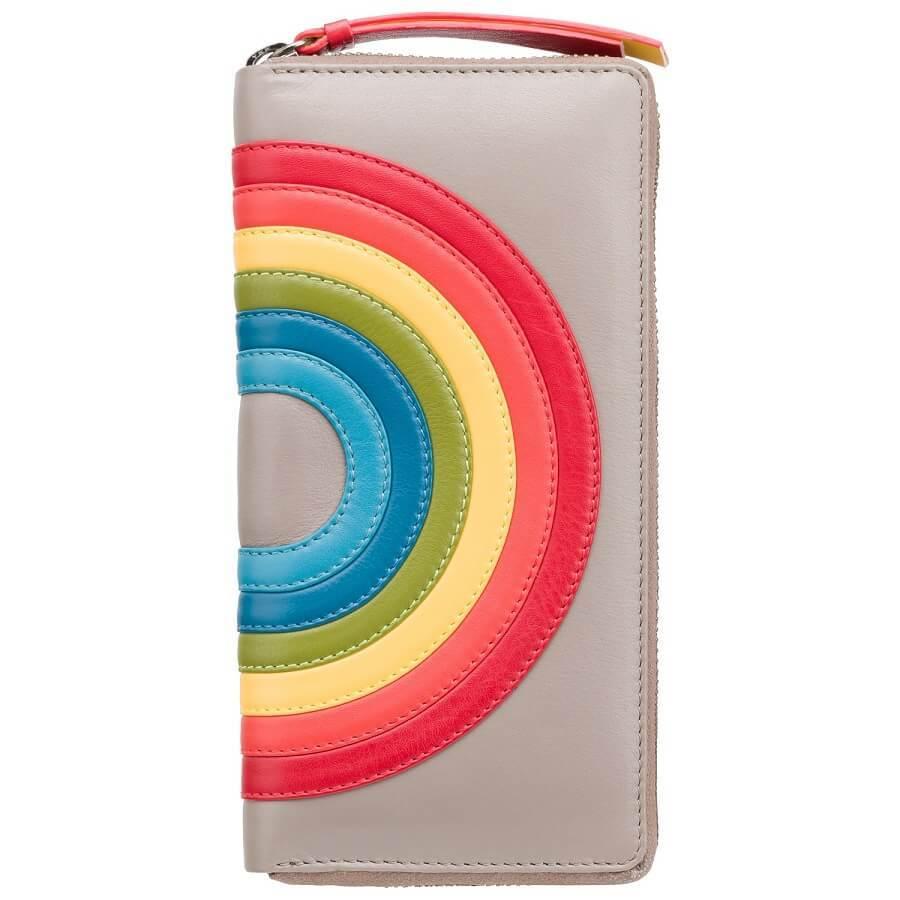 VISCONTI ארנק בעל הגנת RFID דגם VON קשת בענן - תיק התיקיםVISCONTIנשים