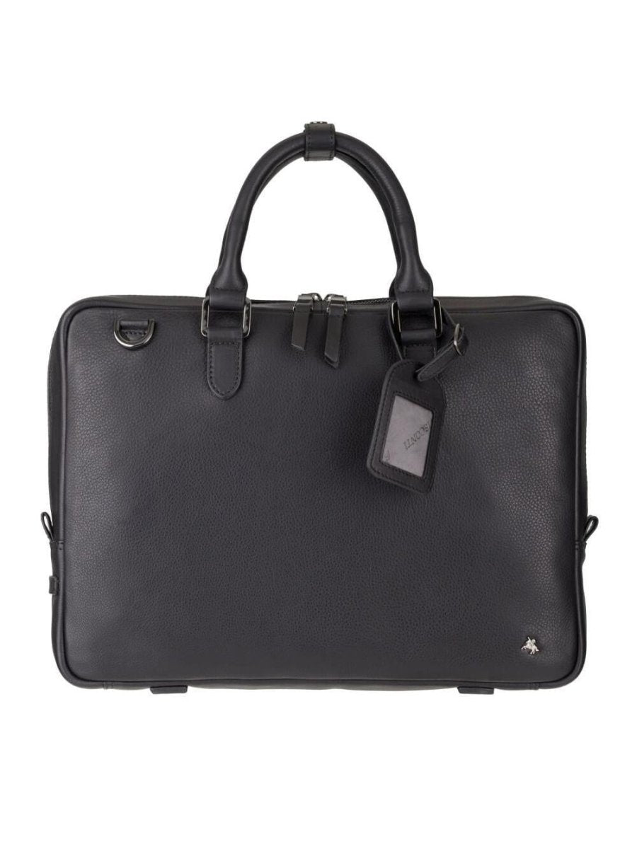 VISCONTI תיק עסקים פרימיום דגם ROYCE בשחור - תיק התיקיםVISCONTIתיקי צד לגבר